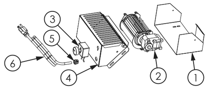 Repair Parts 2 Diagram and Parts List for US1100E-BL  US Stove Company Heating Stove